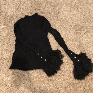 ChicWish bel- sleeve blouse